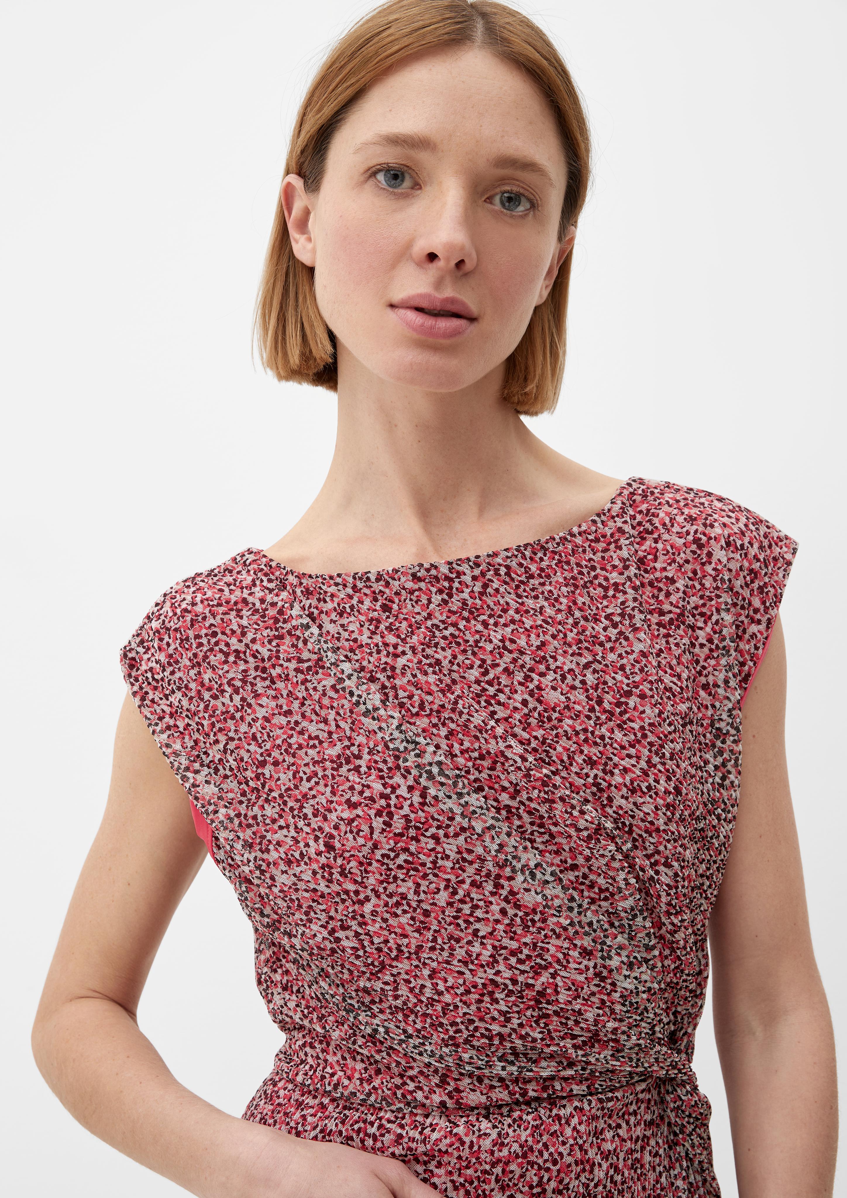 Mesh-Kleid mit Plisseefalten  2132481-45A5