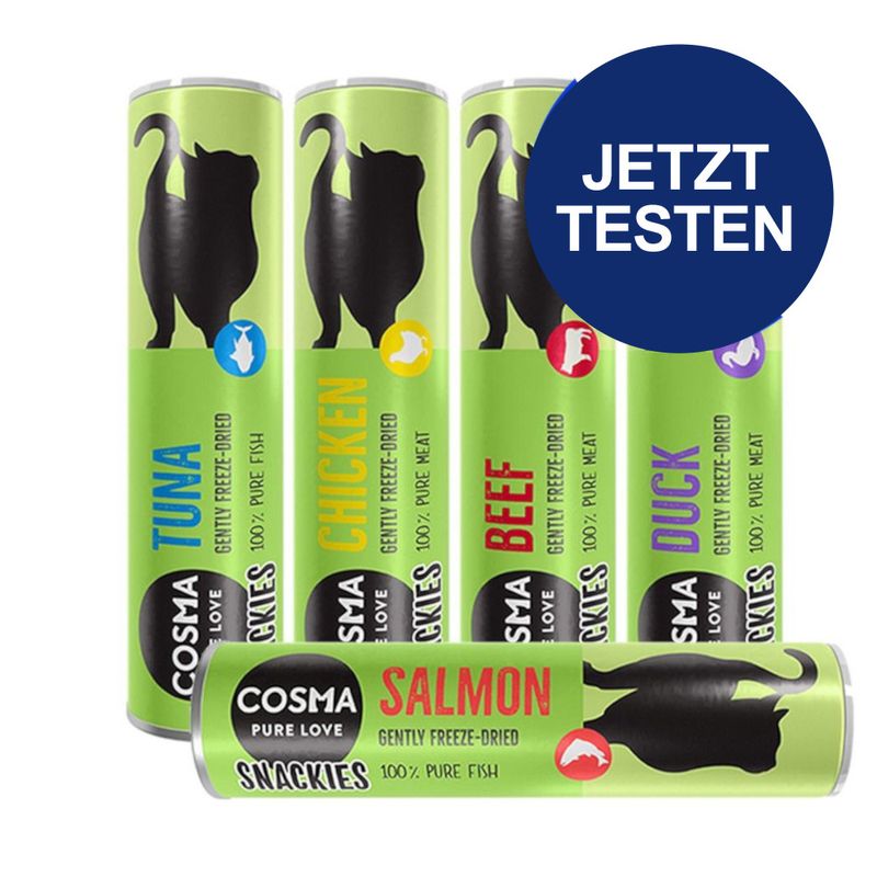 Probierpaket Cosma Snackies zu TOP-Preisen