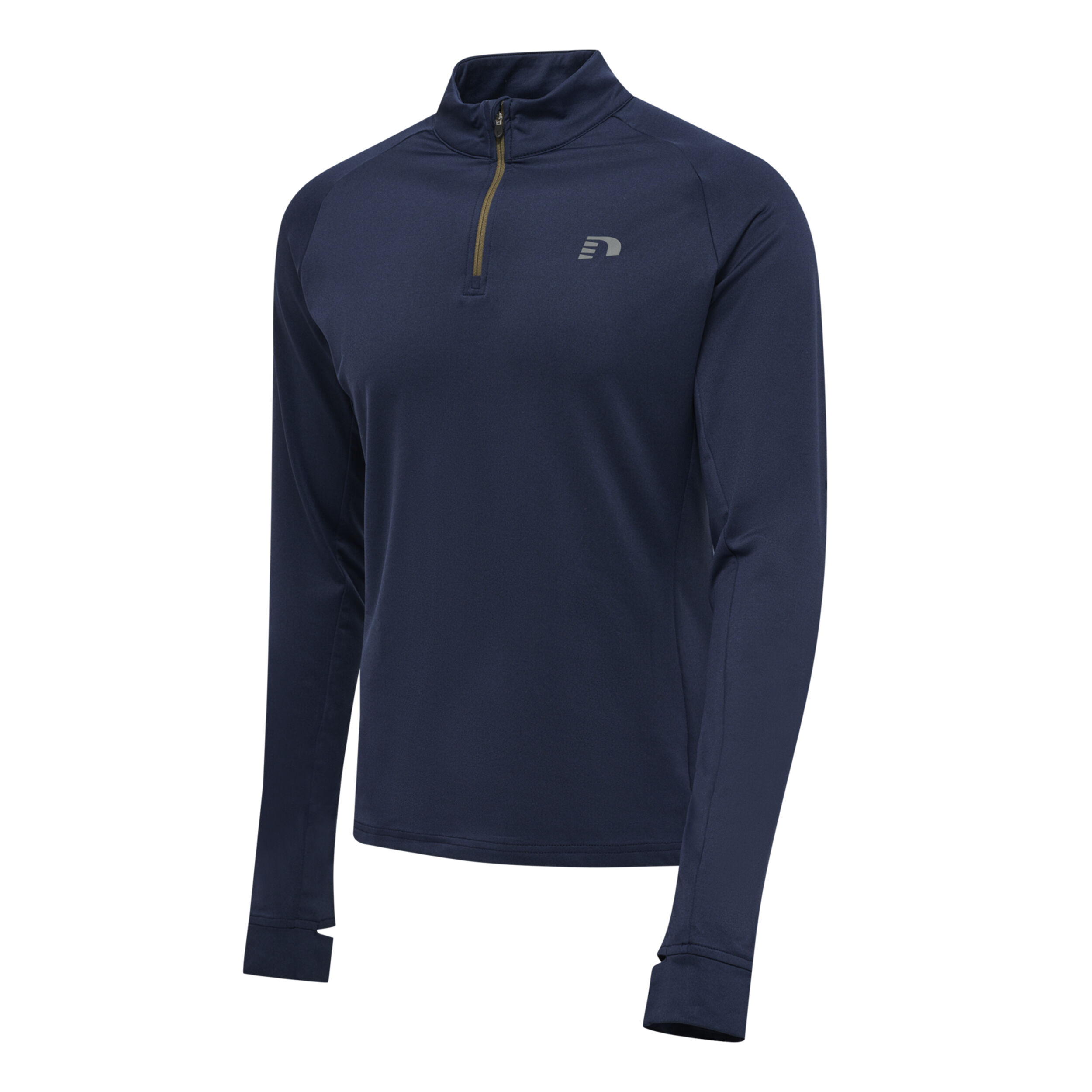 Half-Zip Longsleeve Herren - Dunkelblau, Oliv