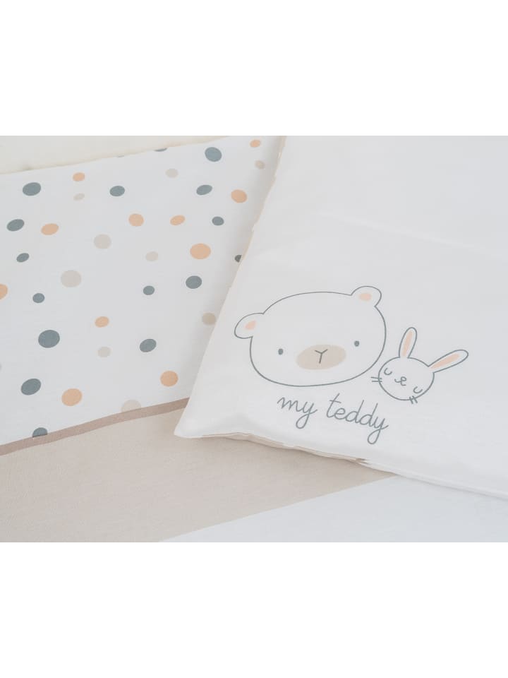 Kikkaboo Bettwäsche My Teddy 3-teilig in weiß günstig kaufen onesize