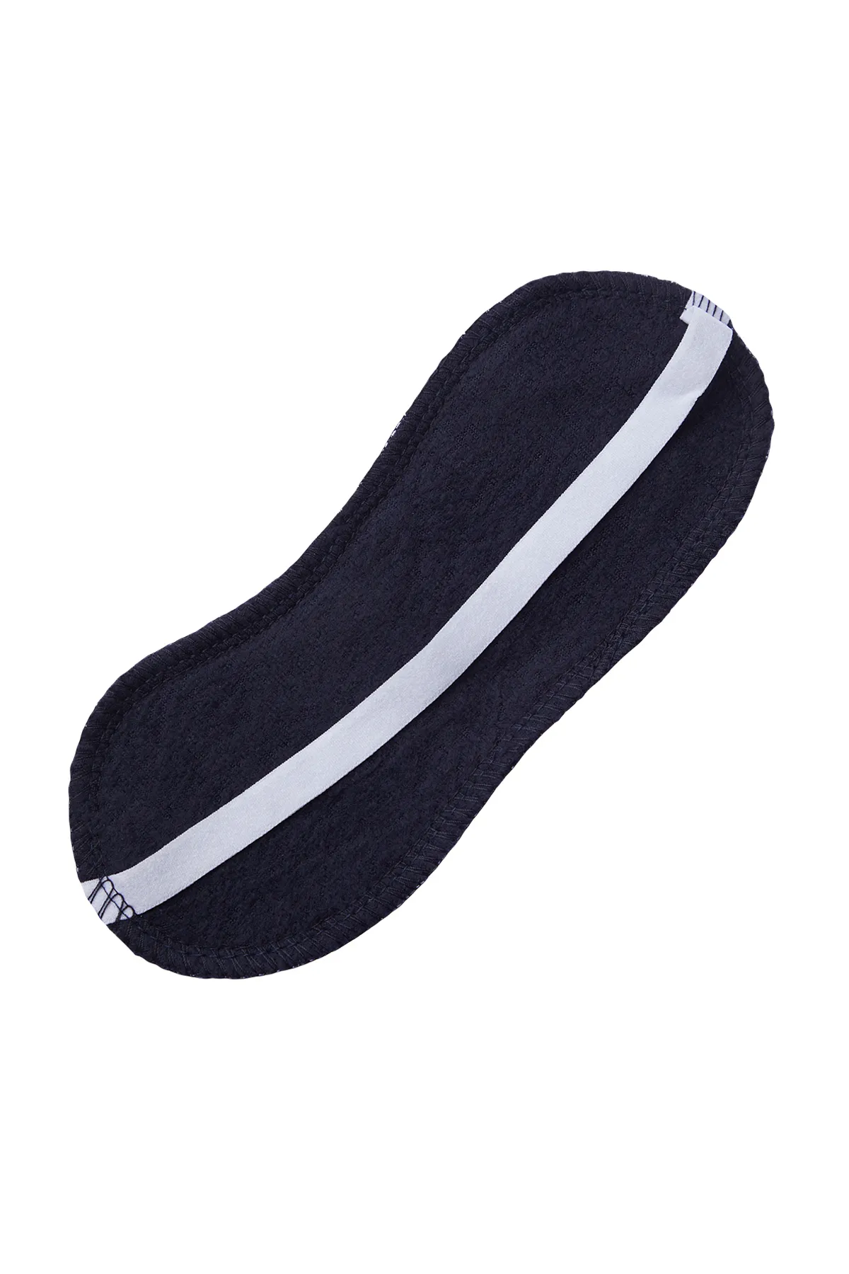 Trendyol Curve  Marineblaues Fleece-Schlafanzug-Set mit gestreiftem Strickmuster TBBAW24AI00041
