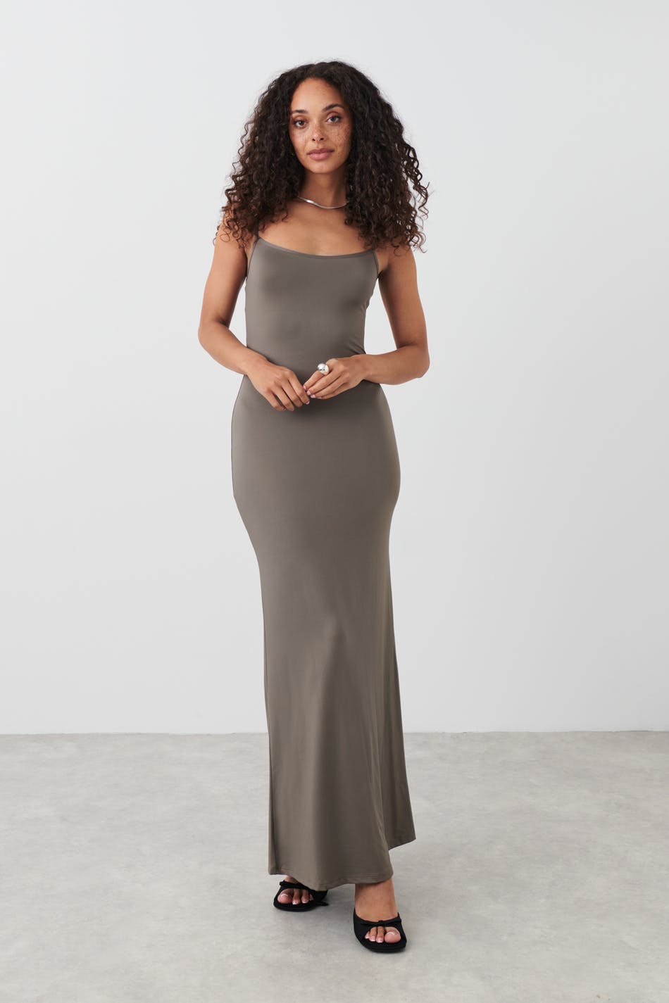 Maxi slip dress