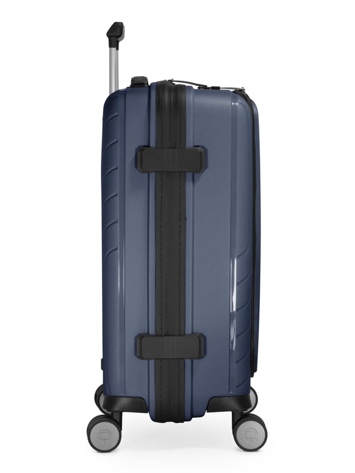 Hauptstadtkoffer TXL - leichtes Handgepäck Laptop-Fach Kabinenkoffer TSA 55cm 40L in Dunkelblau günstig kaufen S