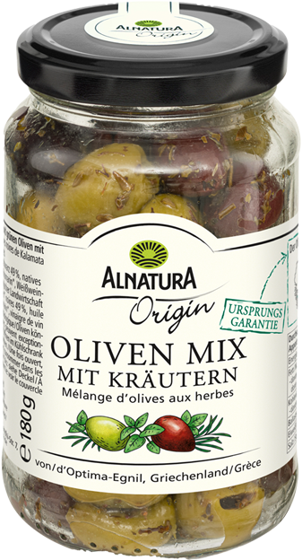 Alnatura Origin Bio Oliven Mix mit Kräutern