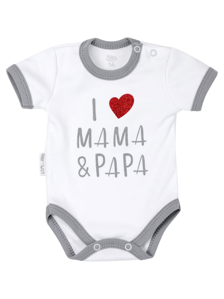 Baby Sweets Erstausstattung-Set I love Mama & Papa in weiss günstig kaufen