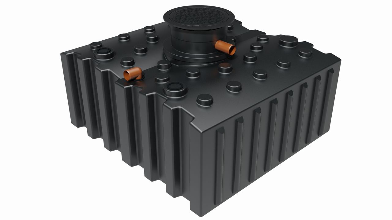 GreenLife Regenwasser-Flachtank 5.000 l mit Biovitor
