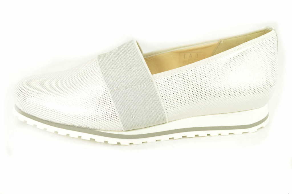 HASSIA Klassische Slipper weiss Piancenza