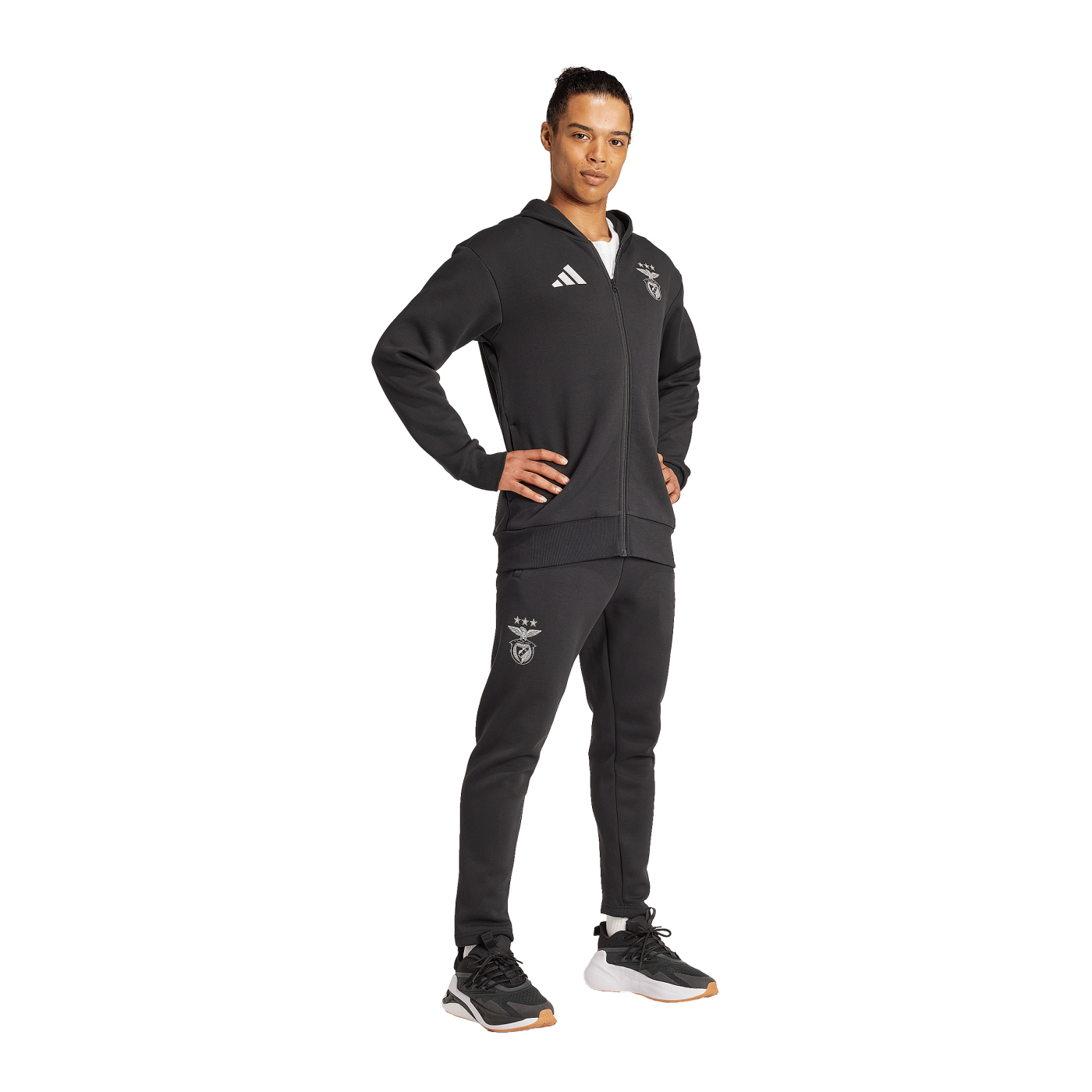 adidas Benfica Lissabon Anthem Jacke Schwarz
