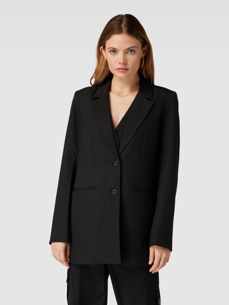 Blazer mit Reverskragen Modell 'NEVA' in schwarz