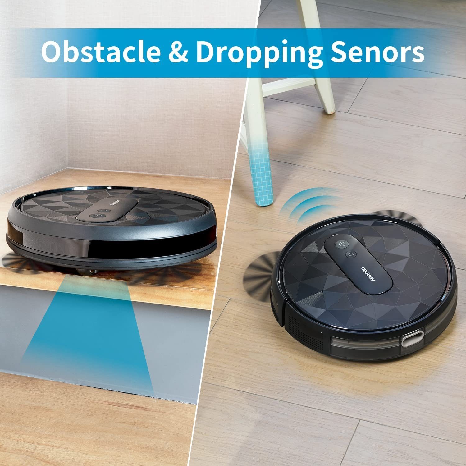 AIRROBO Saugroboter mit 2800 Pa Saugkraft, WLAN, optimiert Fernbedienung