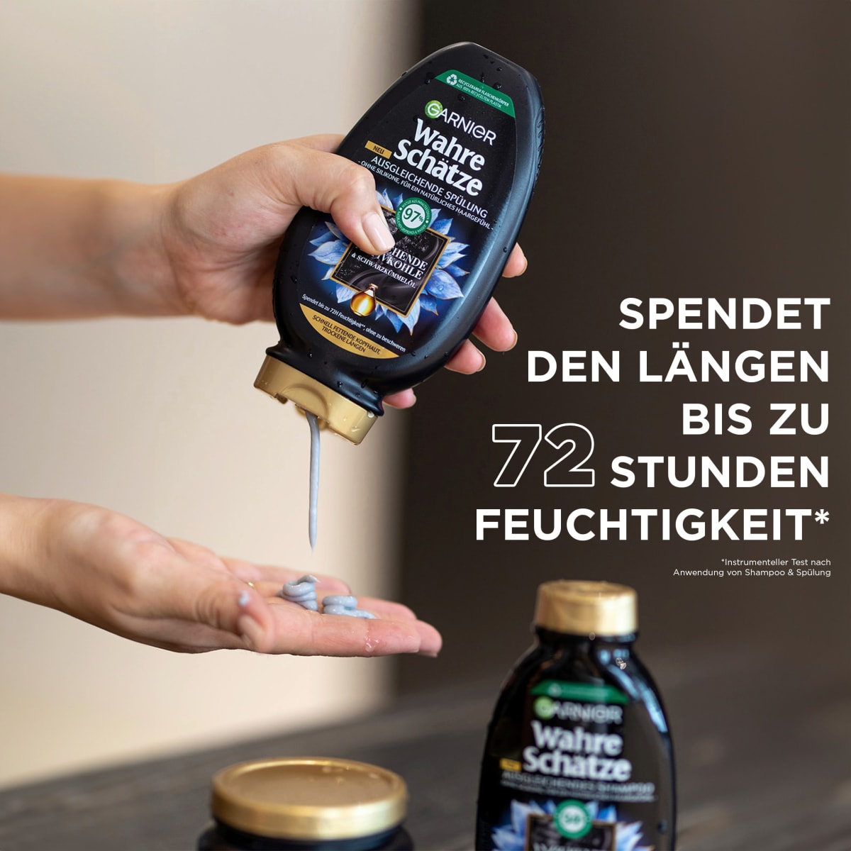 Shampoo Aktivkohle, fettige Kopfhaut, 300 ml