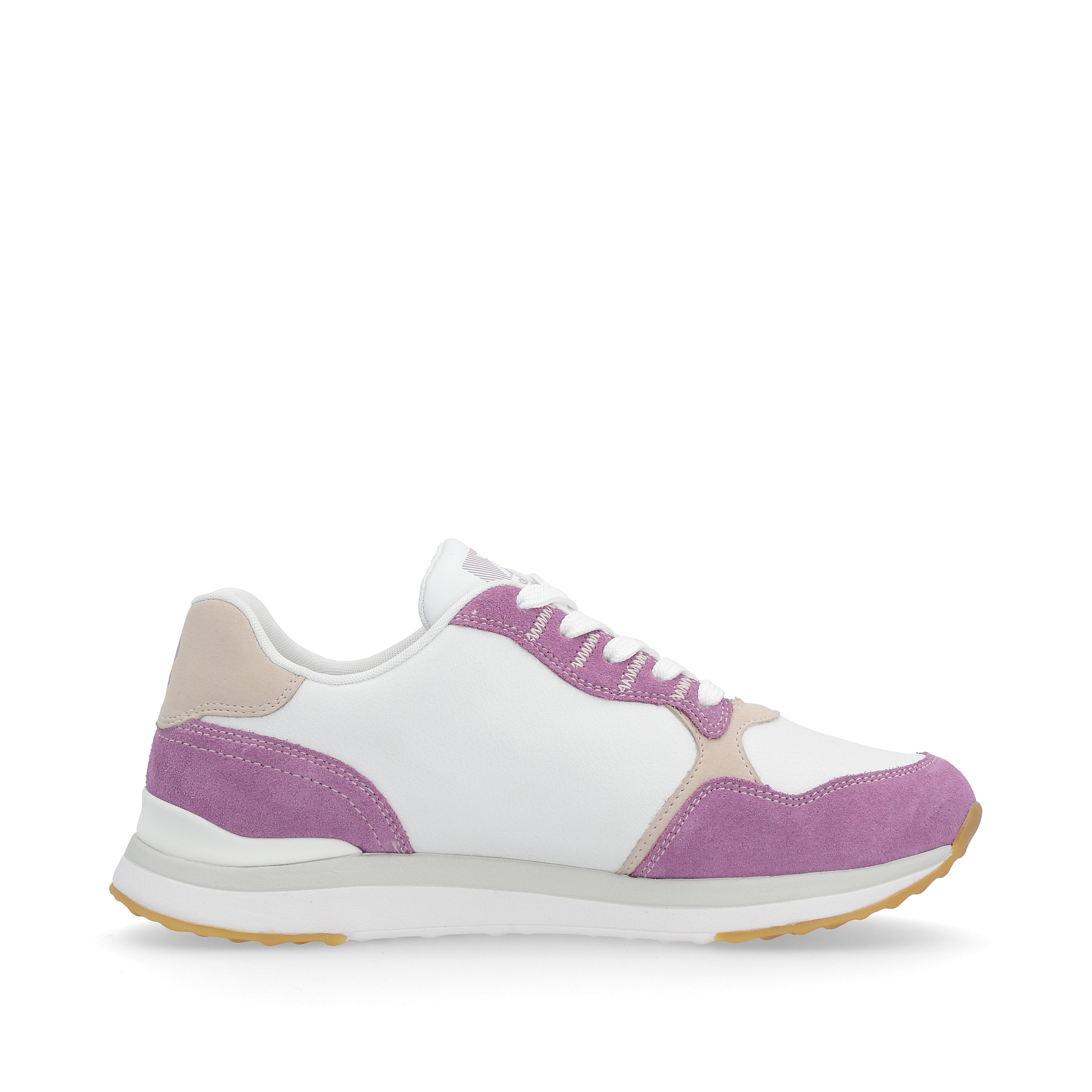 Rieker Damen Sneaker Low lilac pearl-white