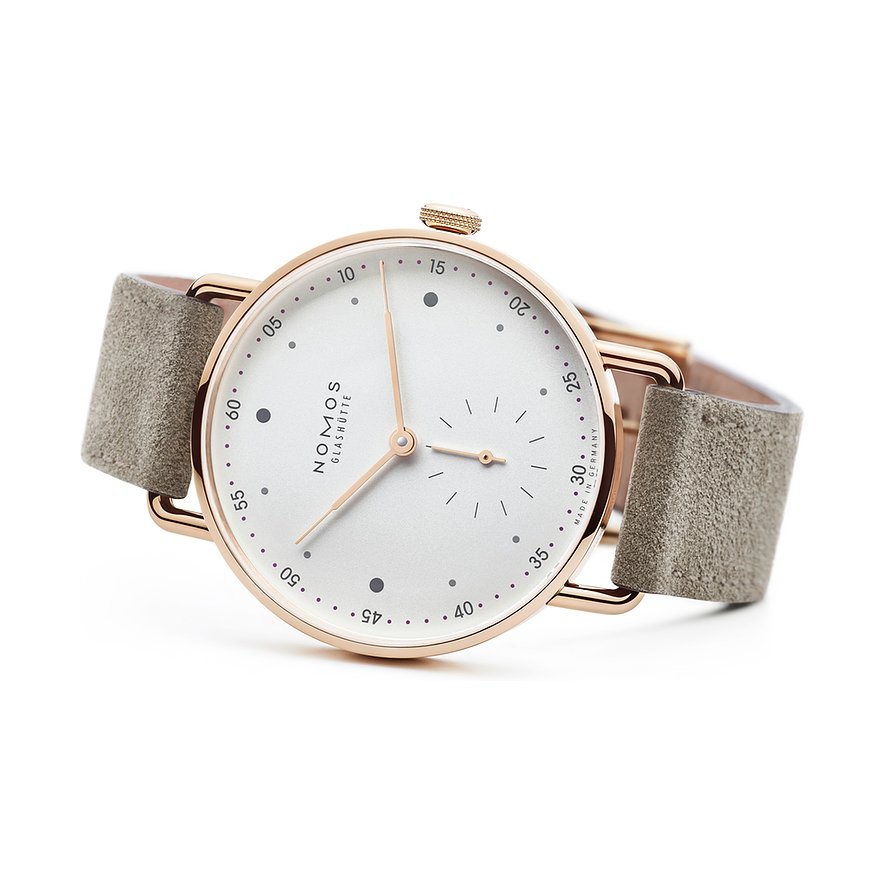 Nomos Glashütte Damenuhr Metro Roségold 33