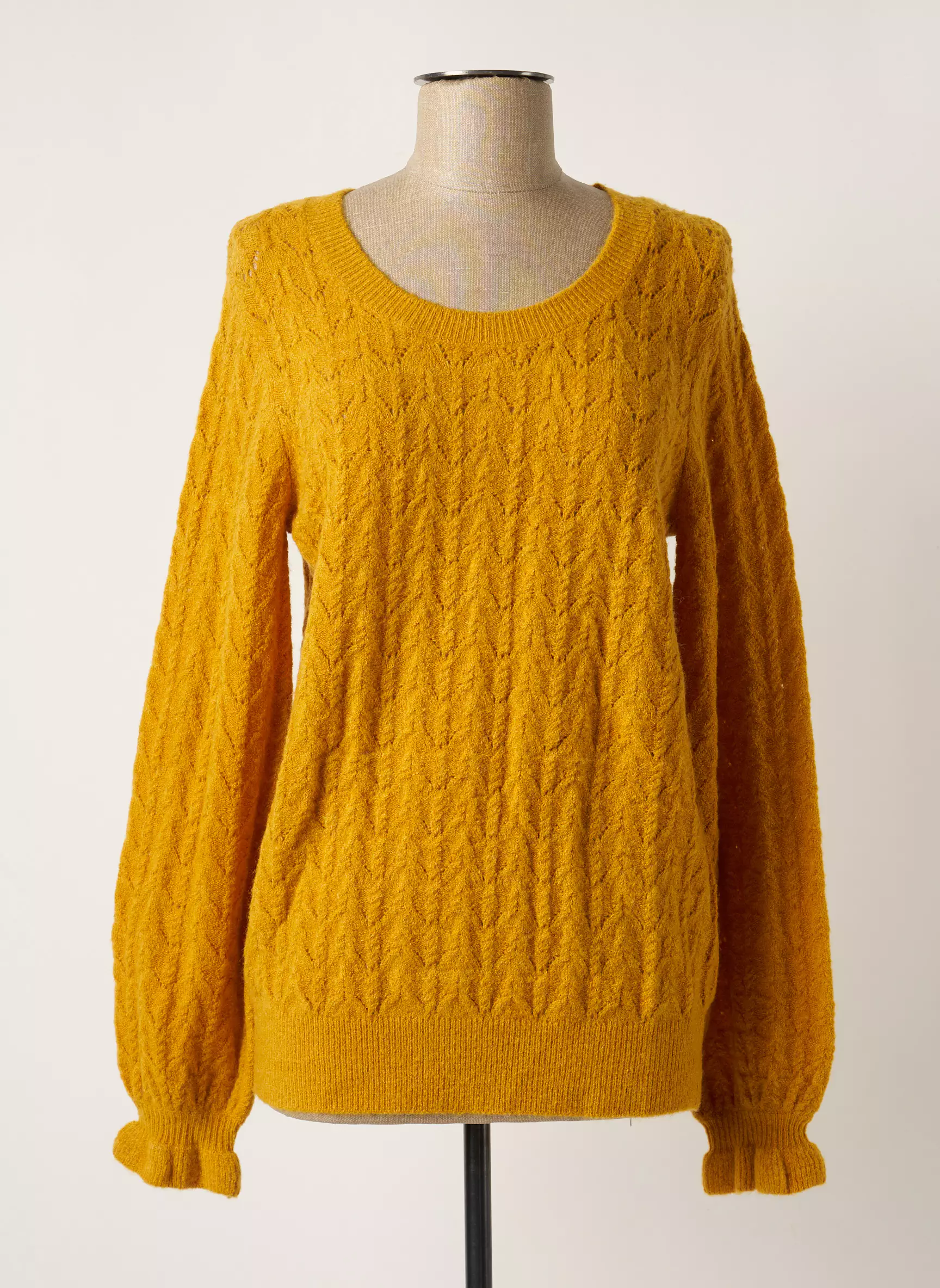 Julie Guerlande Pulls Femme couleur jaune