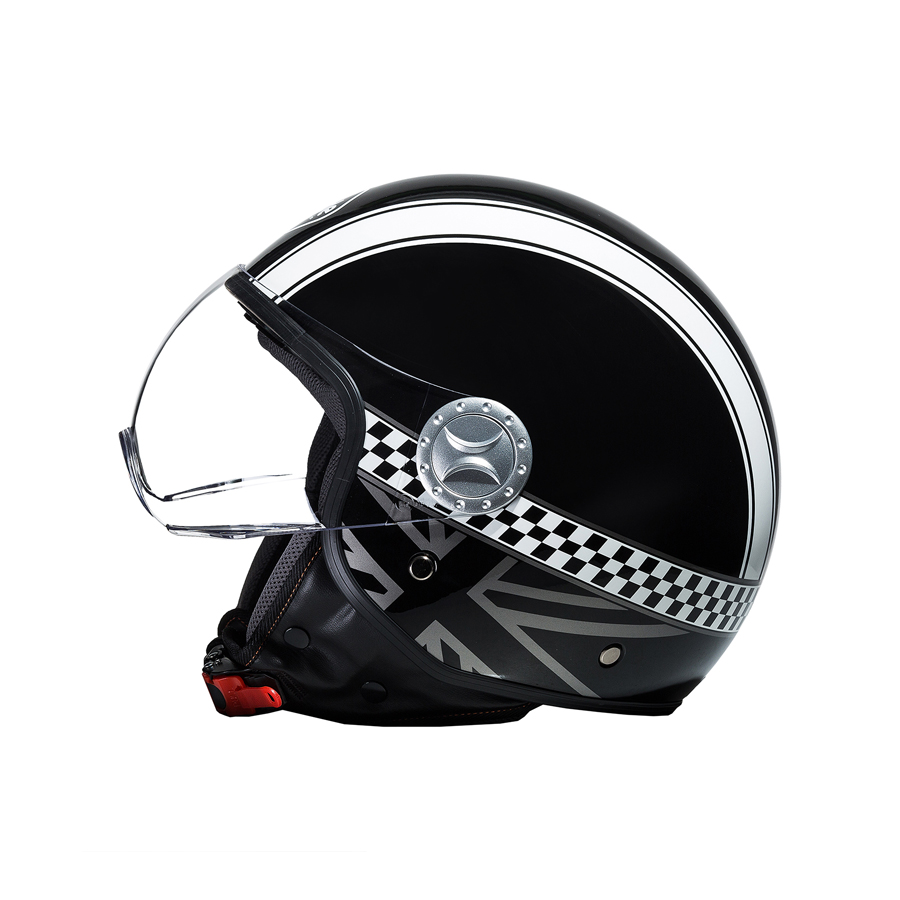 Jethelm 701, Größe L, schwarz-kariert, von Ride, 1 Stück - ATU