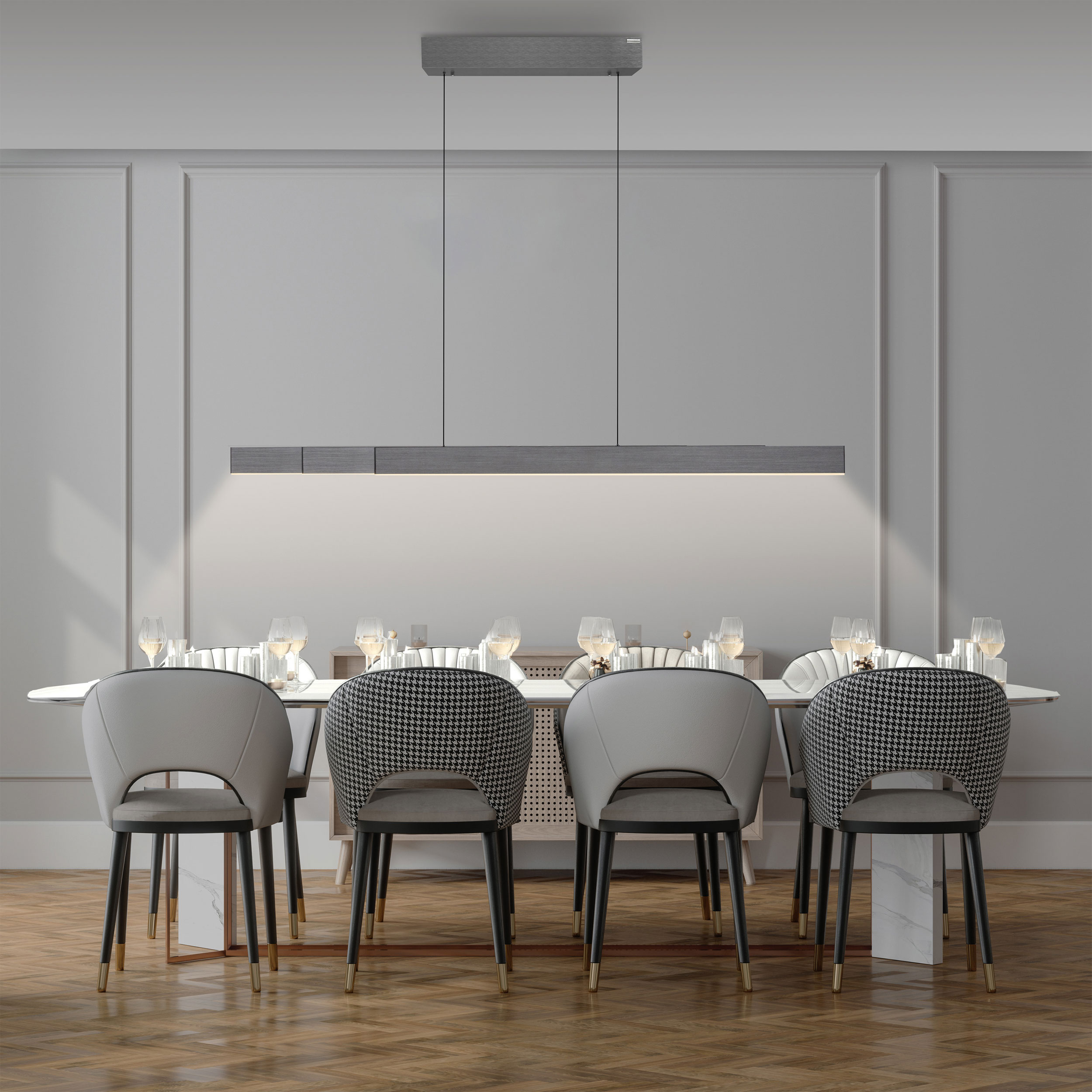 PURELED-Pendelleuchte 3flg