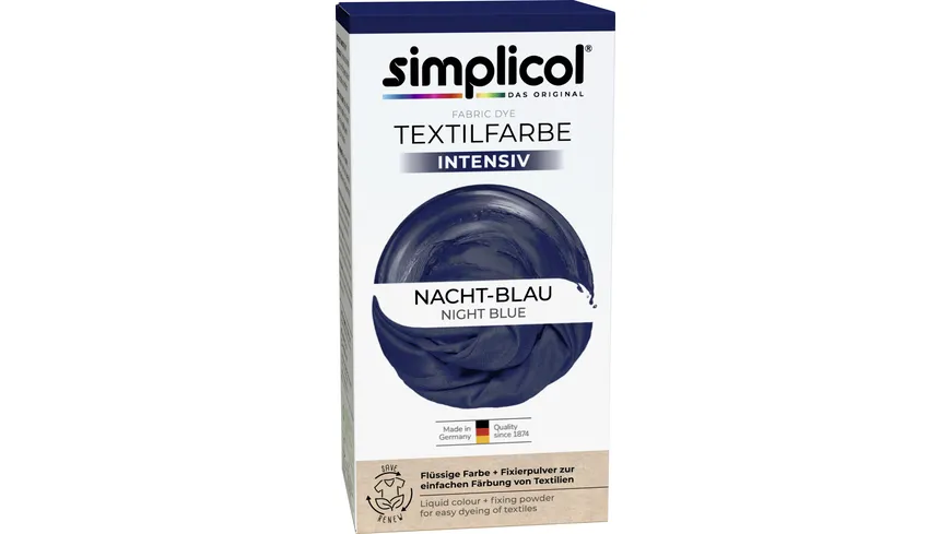 simplicol Textilfarbe intensiv Nacht-Blau 150 ml