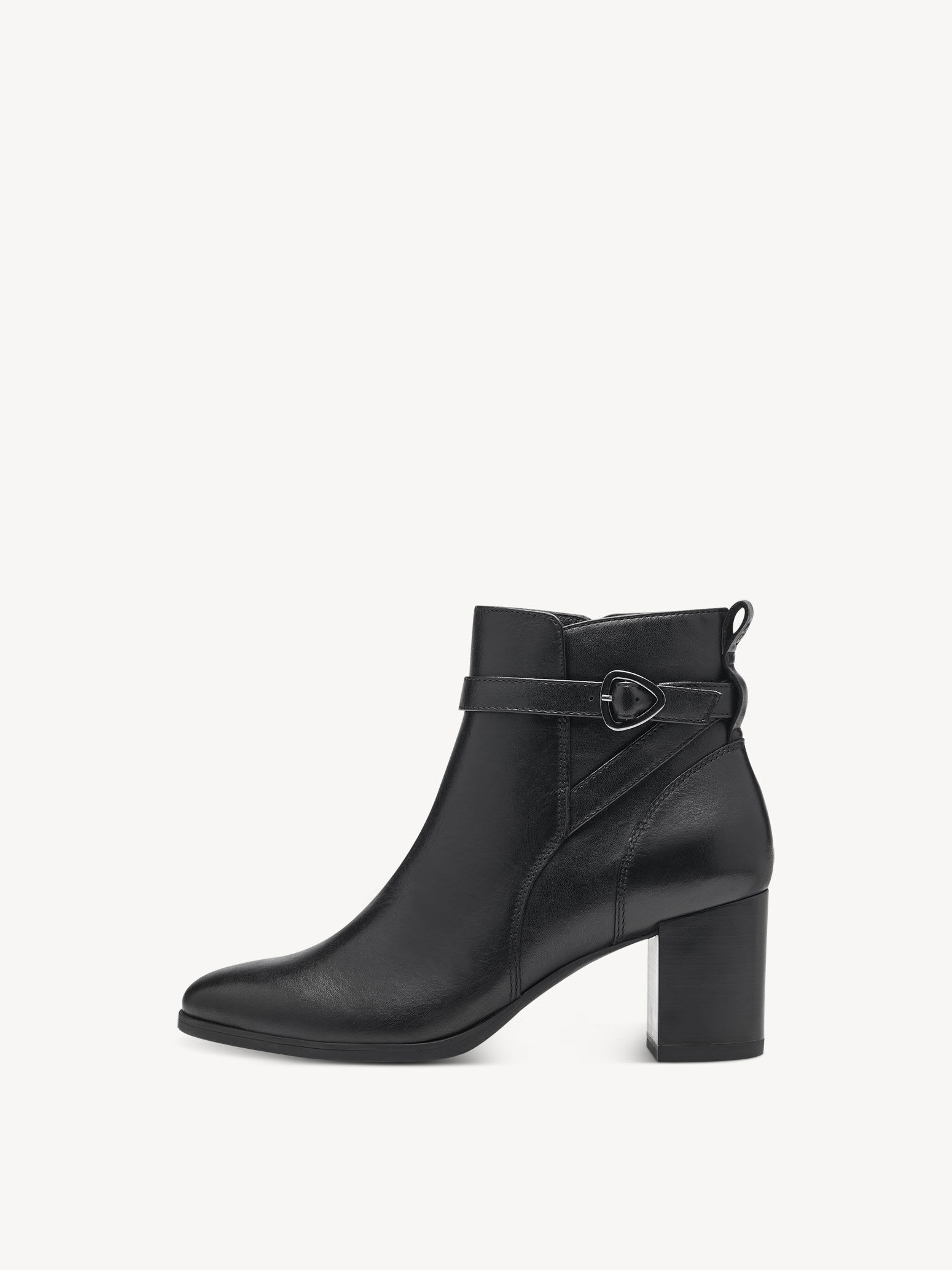 Bottine en cuir - noir