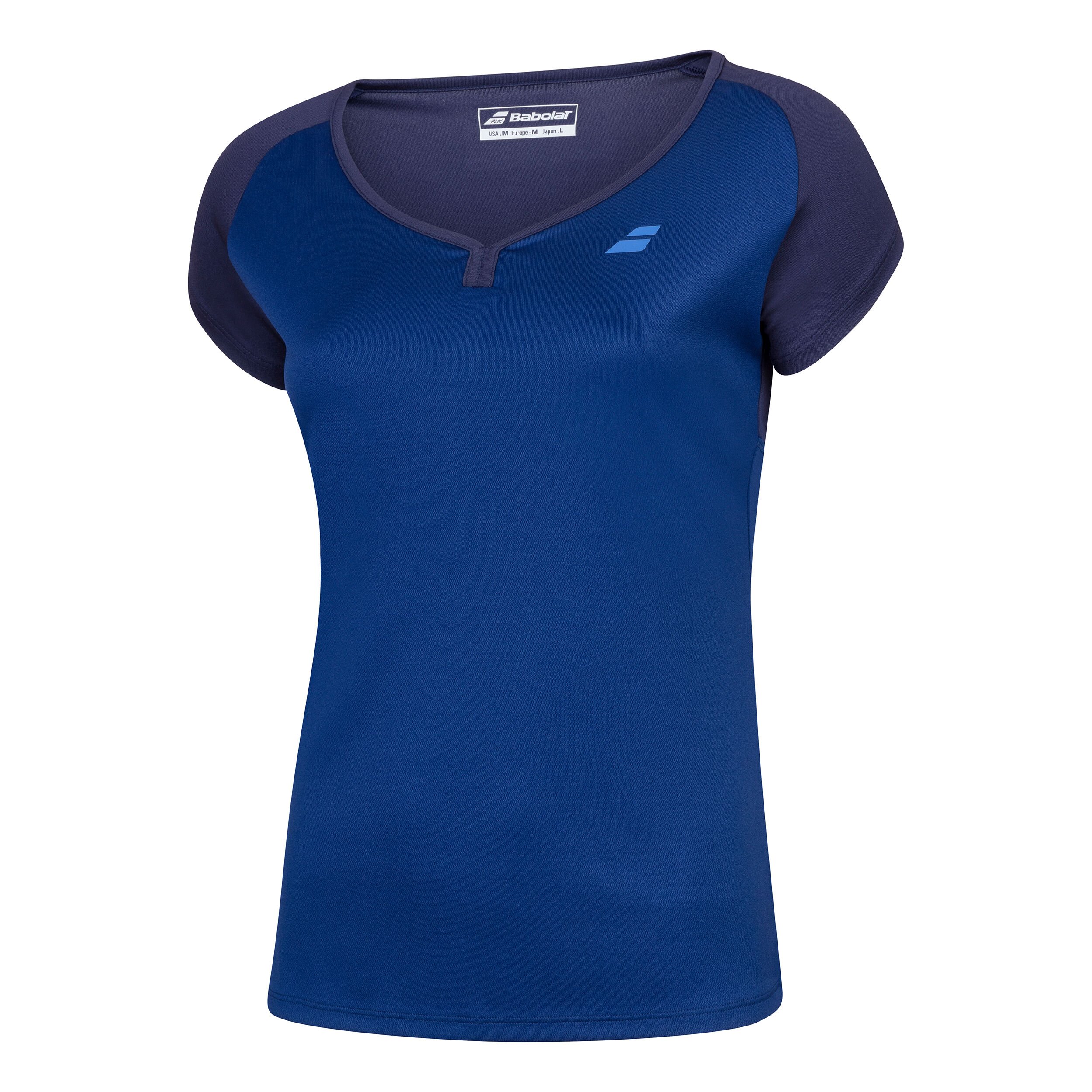 Play Capsleeve T-Shirt Damen - Dunkelblau, Blau