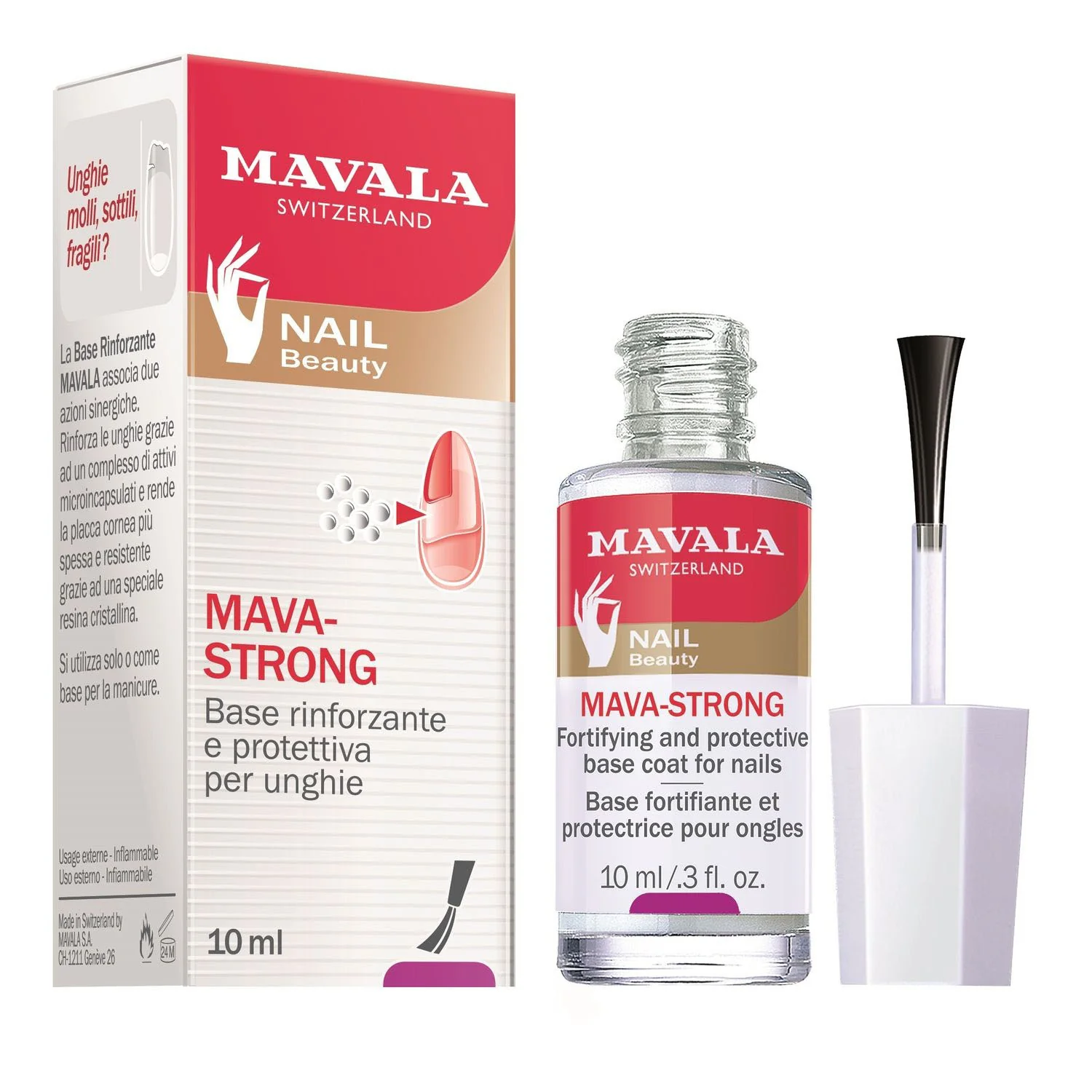 Hands and Nails Mava-Strong Stärkende Base – Nagelpflege, Basis für Nagellack