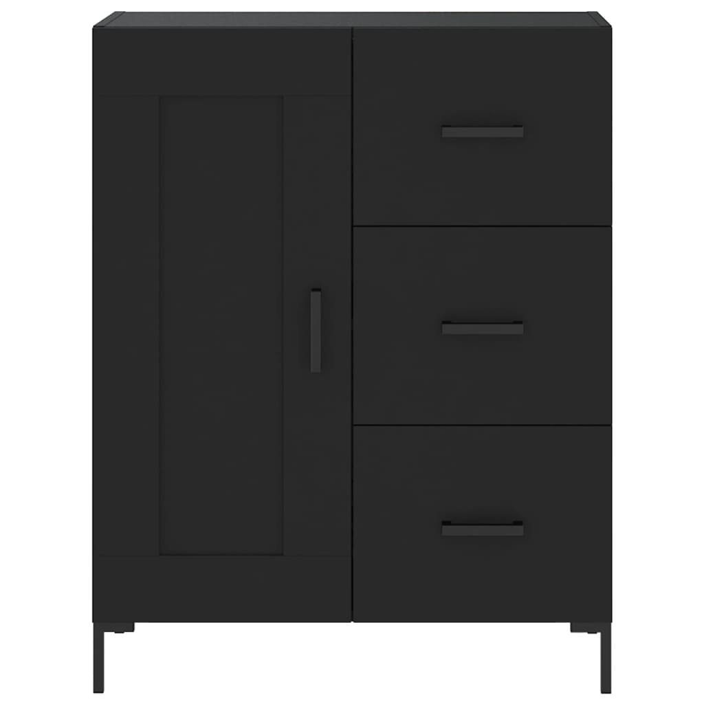 vidaXL Sideboard Sideboard Schwarz 69,5x34x90 cm Holzwerkstoff (1 St)