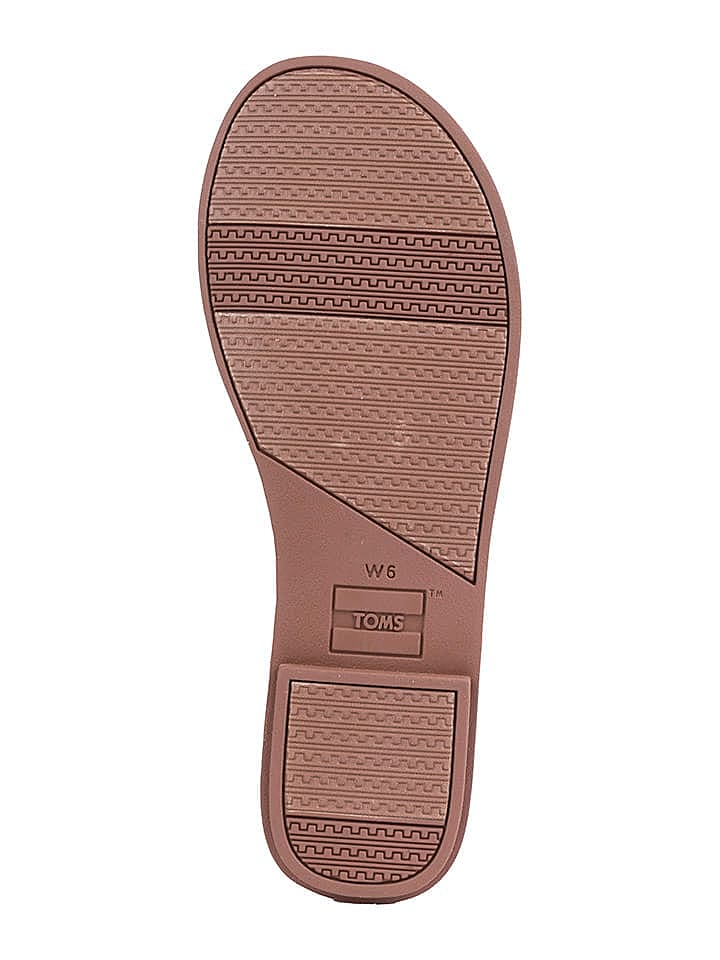 TOMS Leder-Pantoletten in Hellbraun/ Bunt günstig kaufen 37,5