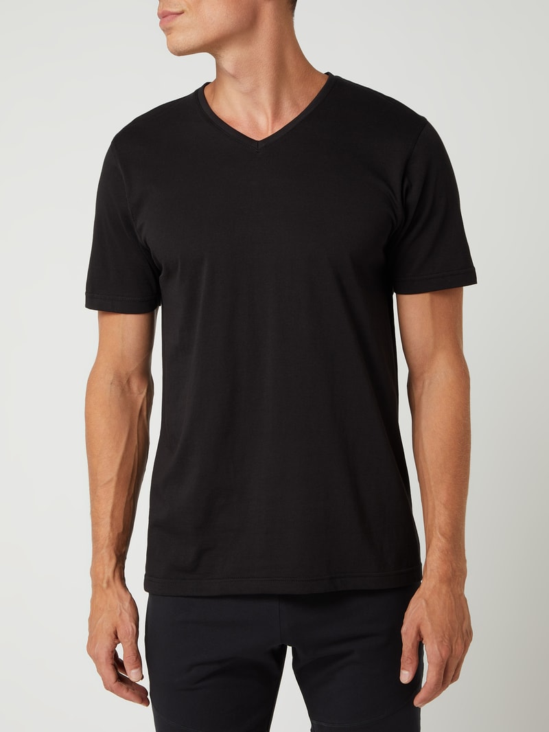 T-Shirt im 2er-Pack in schwarz