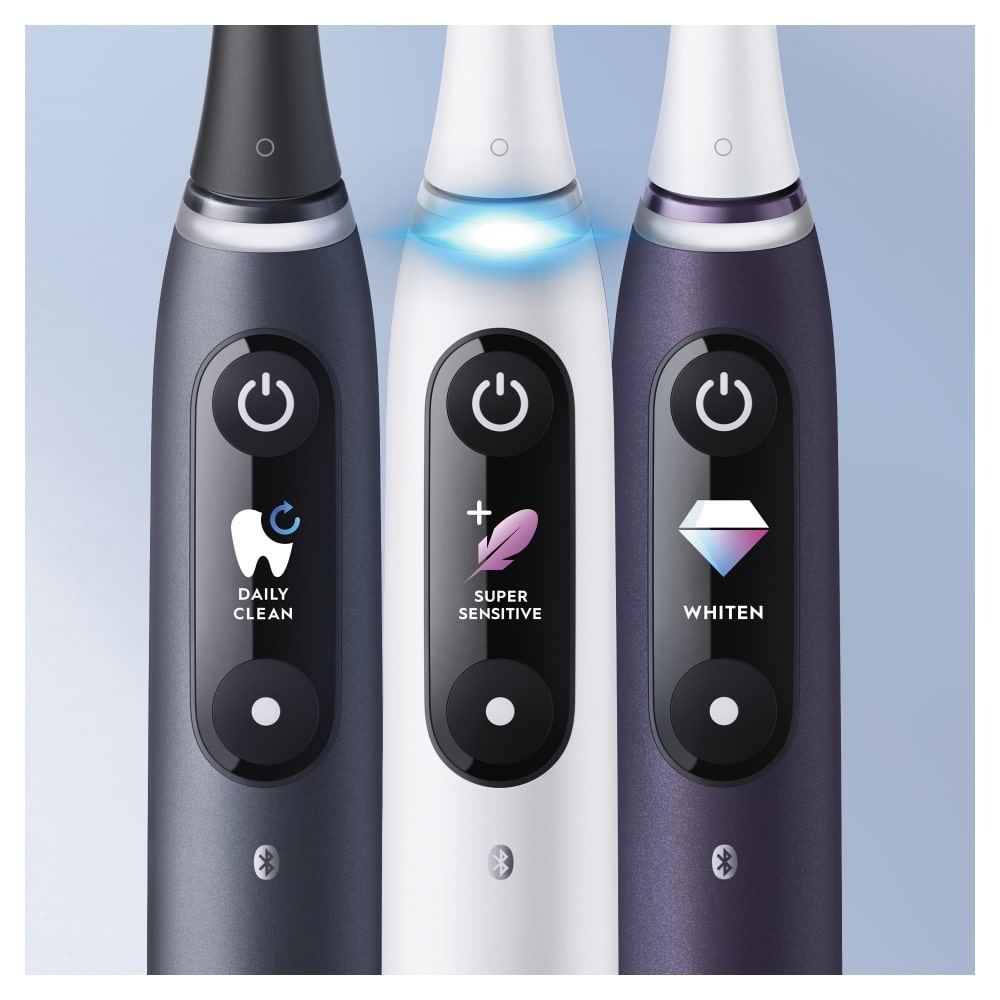 oral-b ORAL B iO BAD ELECT. iO 8 - Lot de 2 BAD Blanc & Violet BROSSES A DENTS ELECTRIQUES RECHARGEABLES