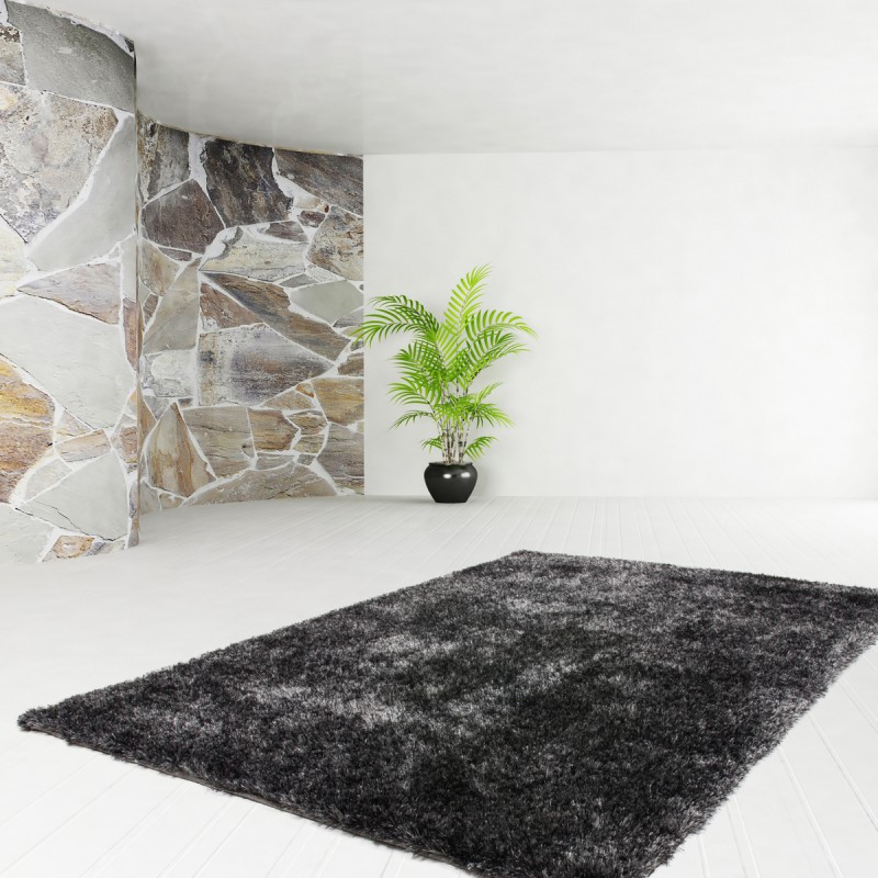 Kayoom Teppich Diamond, ca. 240 x 330 cm, Anthrazit