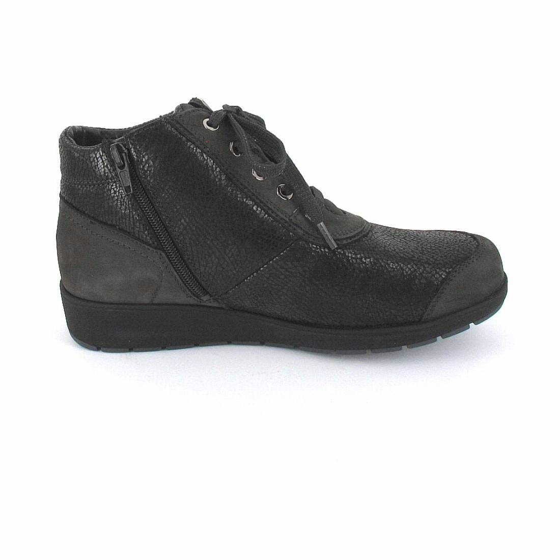 WALDLÄUFER Schnür-Stiefeletten grau Mimi