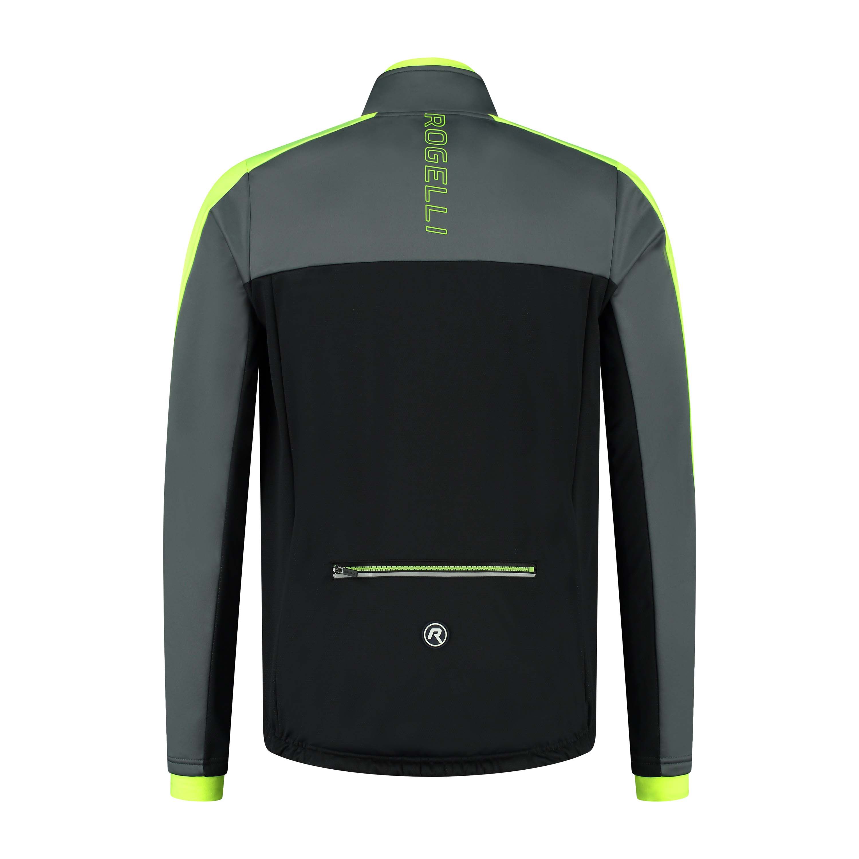 Rogelli Freeze Fluor Black Grey Herren Winterjacke