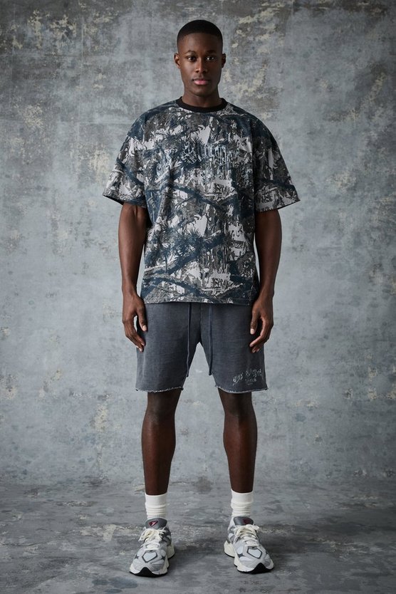 Man Active La Lift Club Camouflage T-Shirt-Set