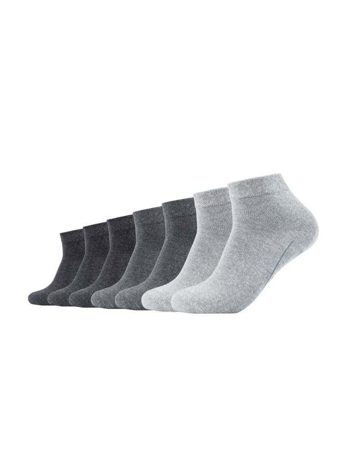 camano Kurzsocken 7er Pack ca-soft in Grau günstig kaufen