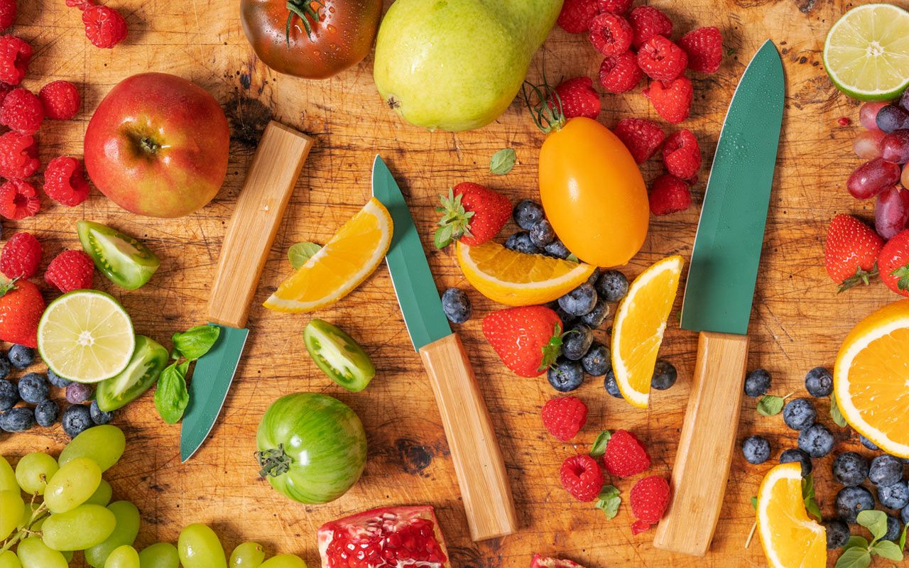 Just Vegan CeraVegan Eco 3-teiliges Messerset