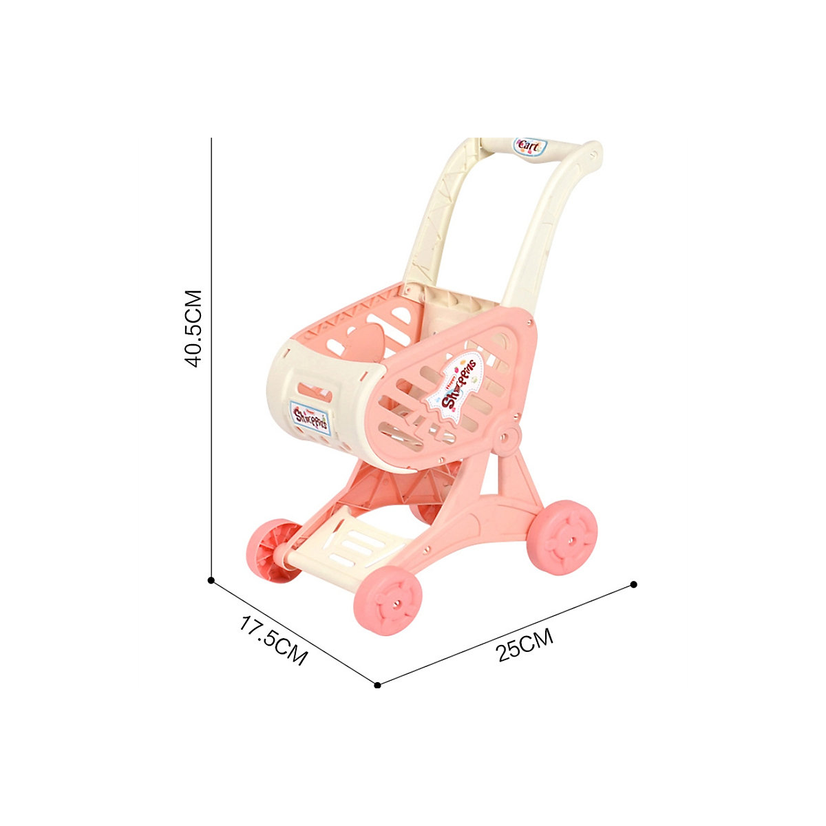 Kindersimulations-Einkaufswagen-Spielhausspielzeug Simulation Baby Trolley Supermarkt Einkaufswagen Spielzeug