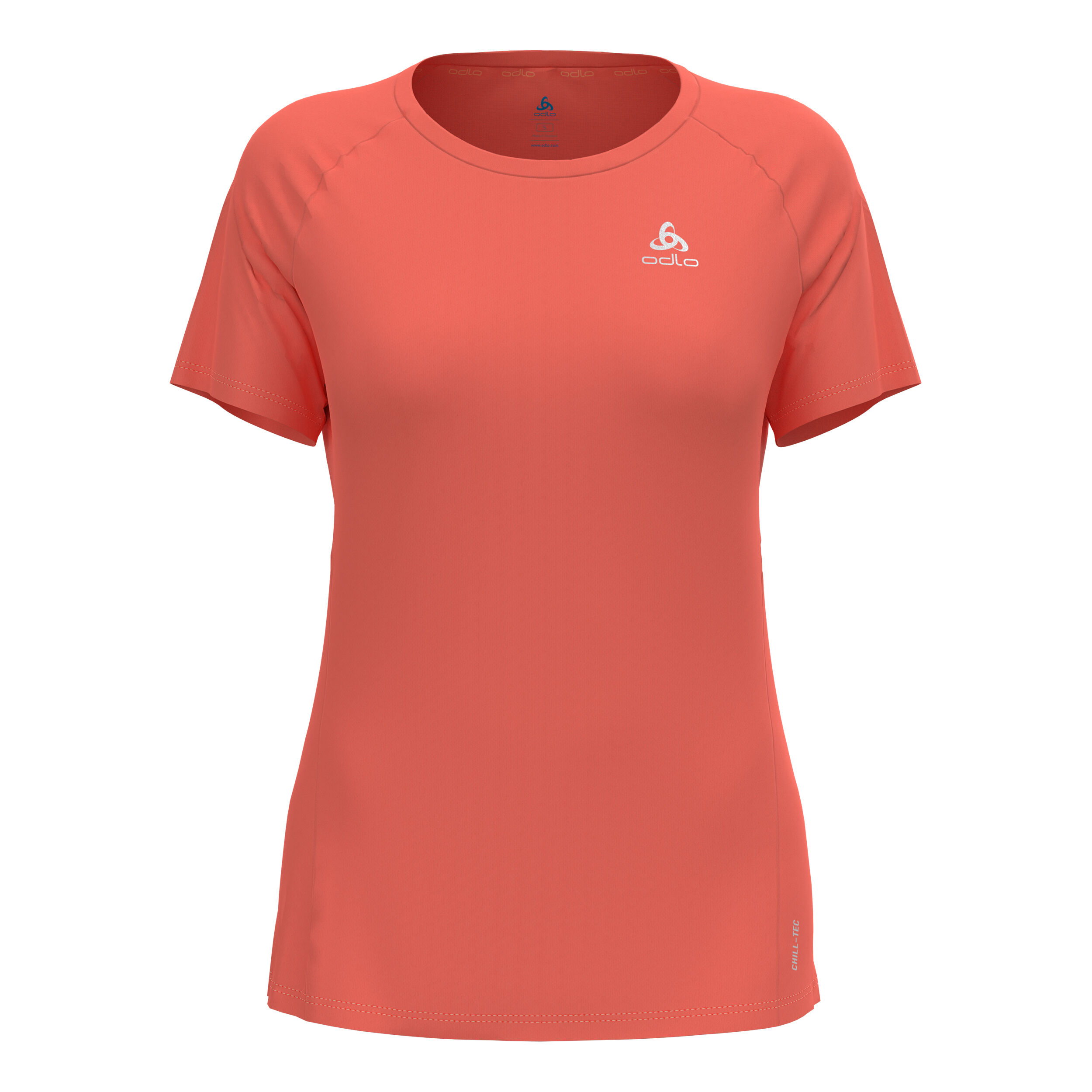 Essential Chill-Tec Crew Neck Laufshirt Damen - Orange