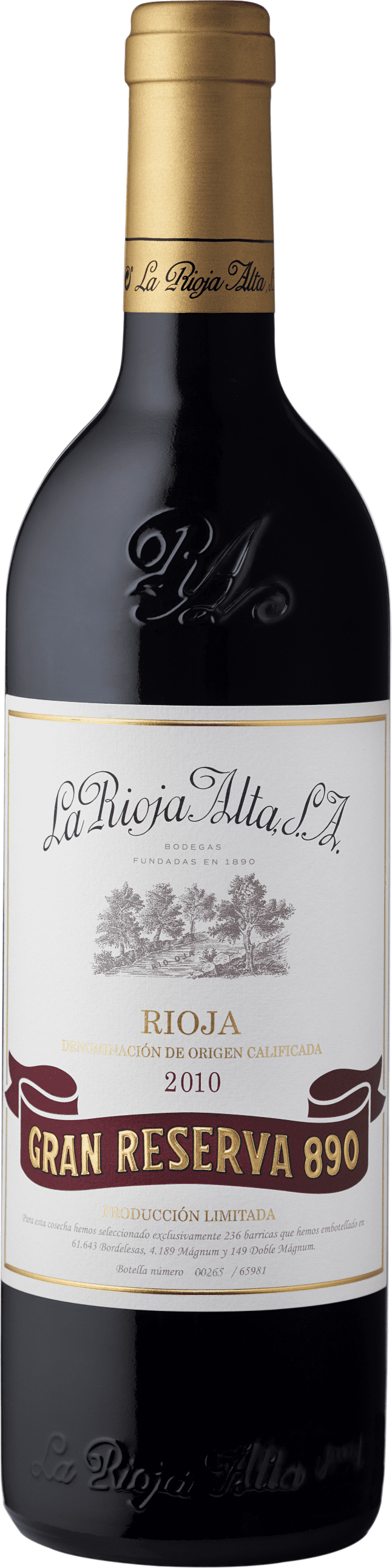La Rioja Alta: Gran Reserva 890 2010