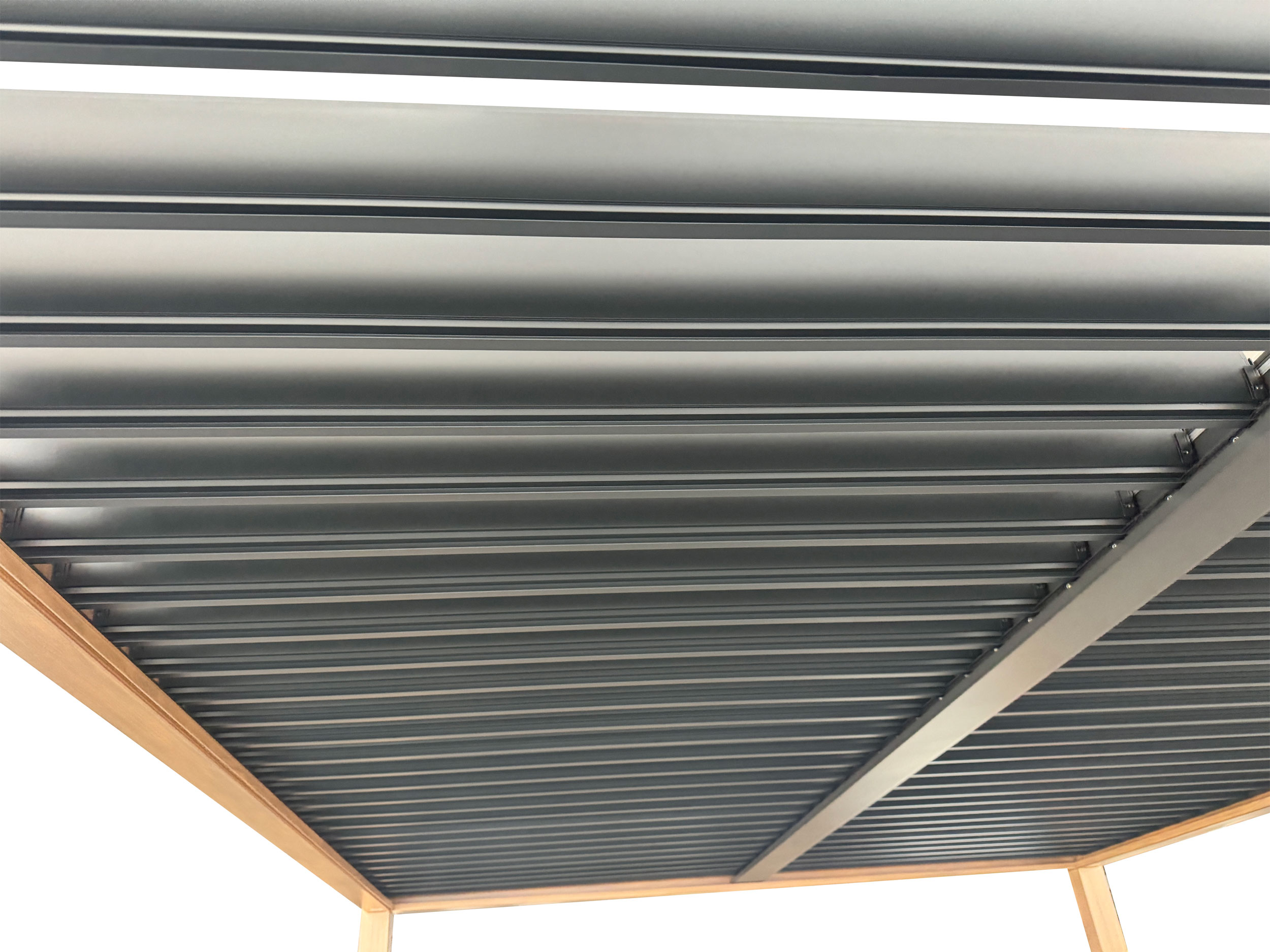 OUTDOORGartenpavillon 3x4 m Teakoptik