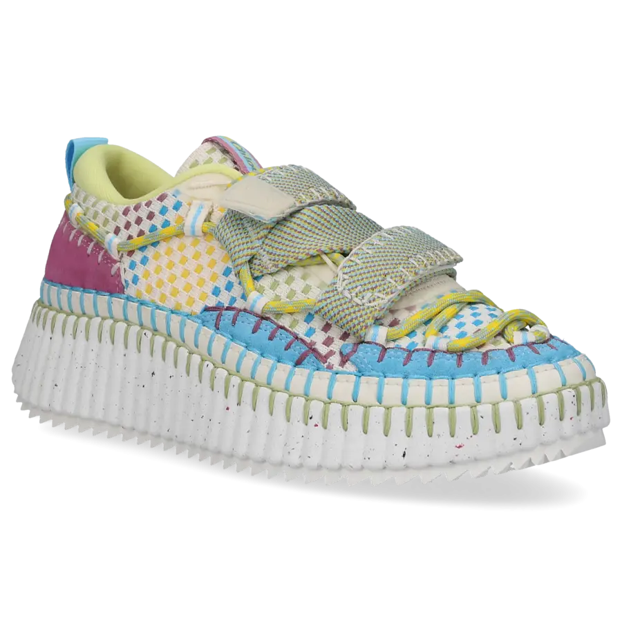 Chloé - Sneaker low NAMA Baumwolle - blau
