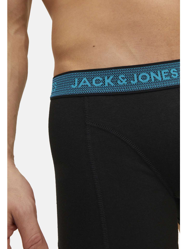 Jack & Jones Boxershorts 'WAISTBAND' in dunkelgrau günstig kaufen