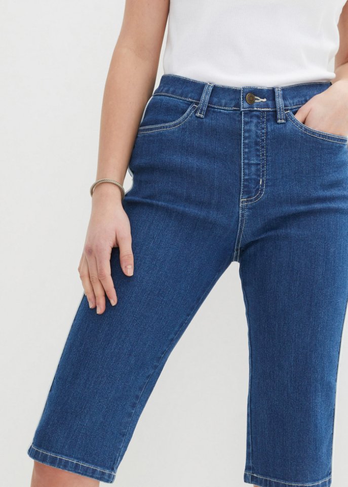 Komfort-Stretch-Jeans-Bermuda