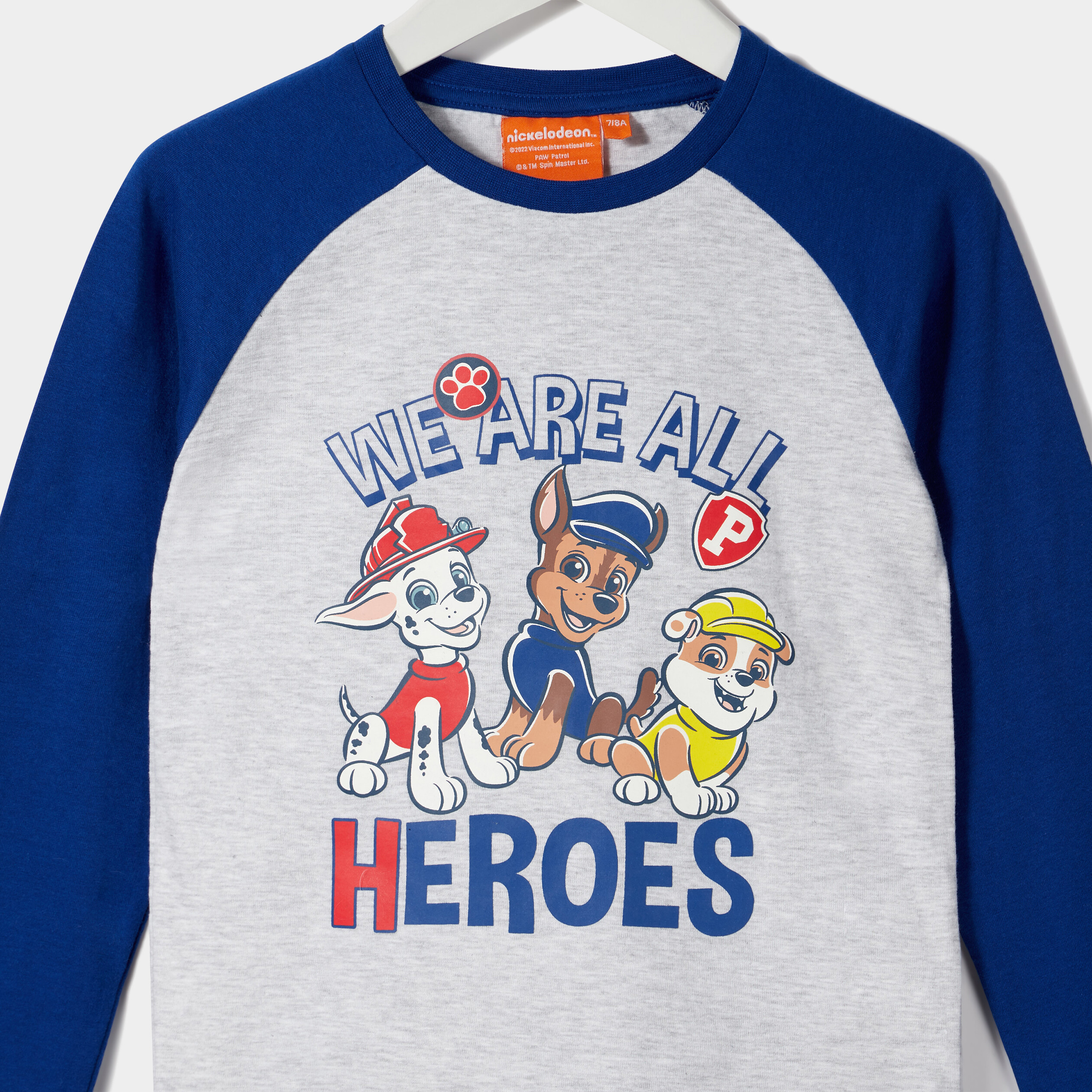 Ensemble pyjama coton Paw Patrol bleu garçon | La Halle