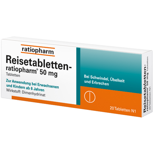 REISETABLETTEN-ratiopharm  20 St  Tabletten