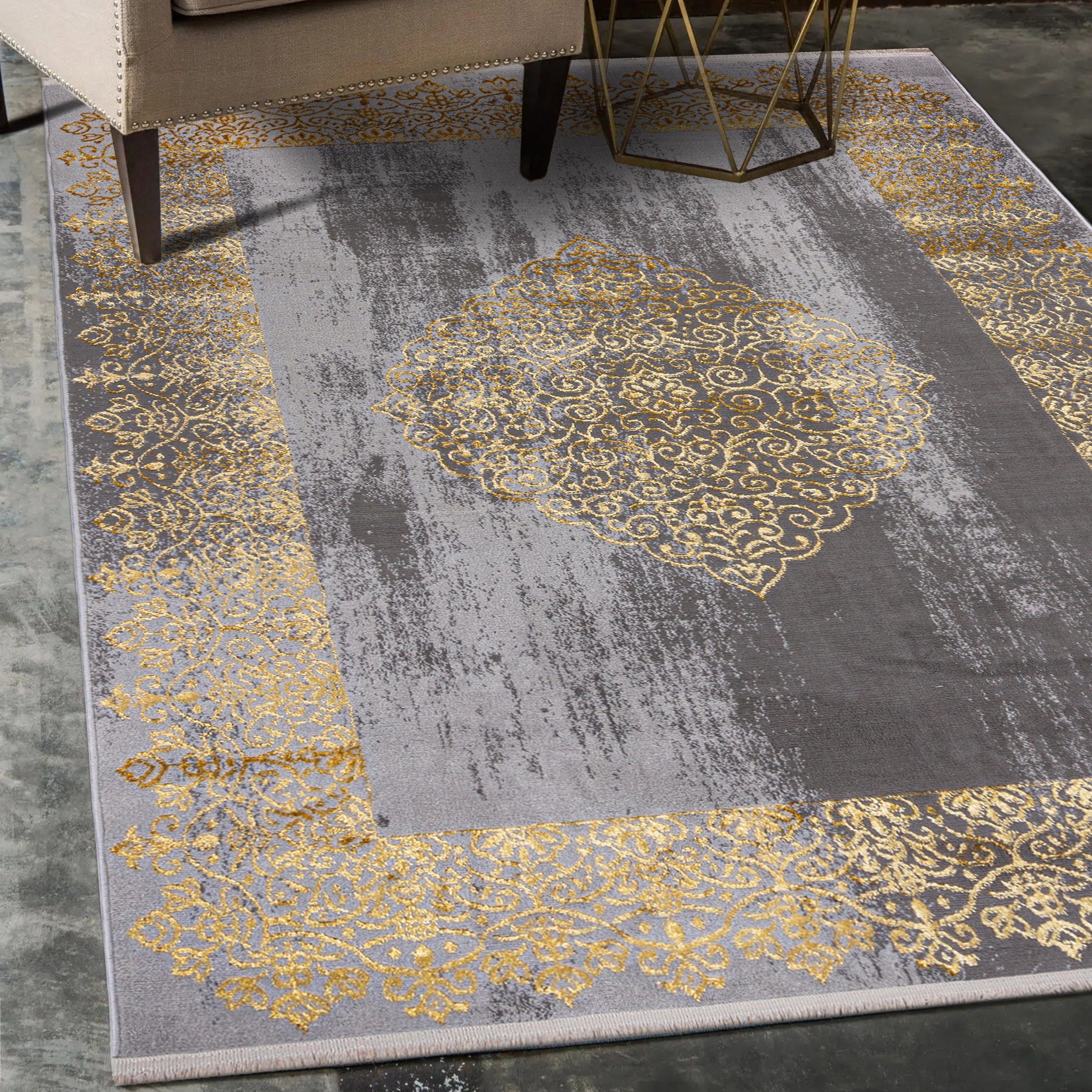 Orientteppich Orientalisch Teppich mit Fransen, Mazovia, 200 x 300 cm, Kurzflor, Fransen, Orientteppich, Vintage