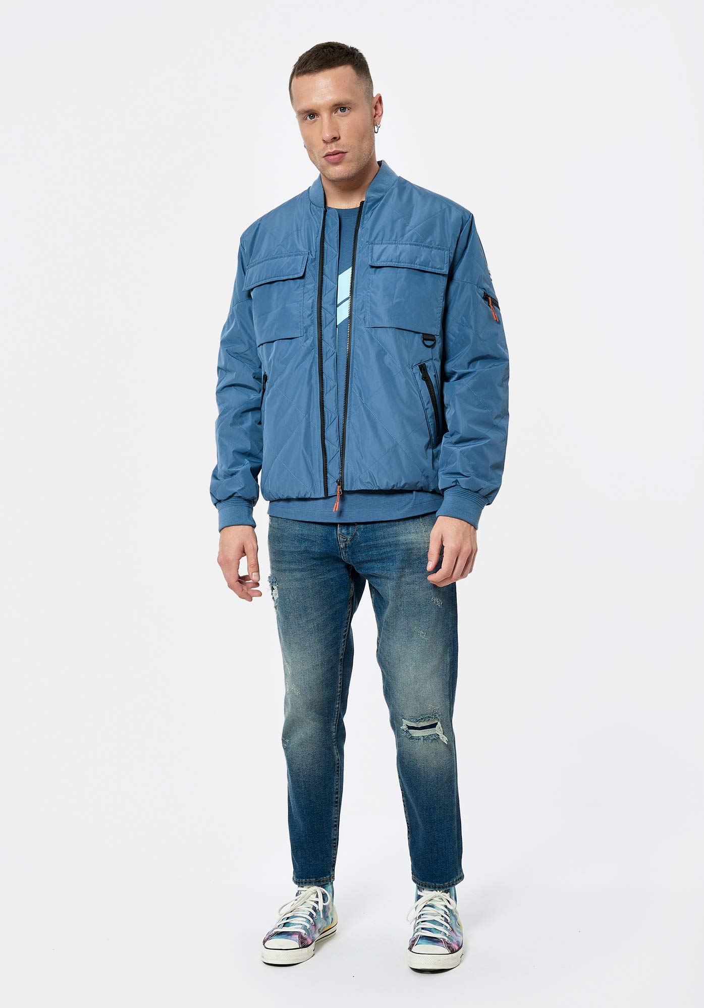 MARNE  Blouson bleu Homme