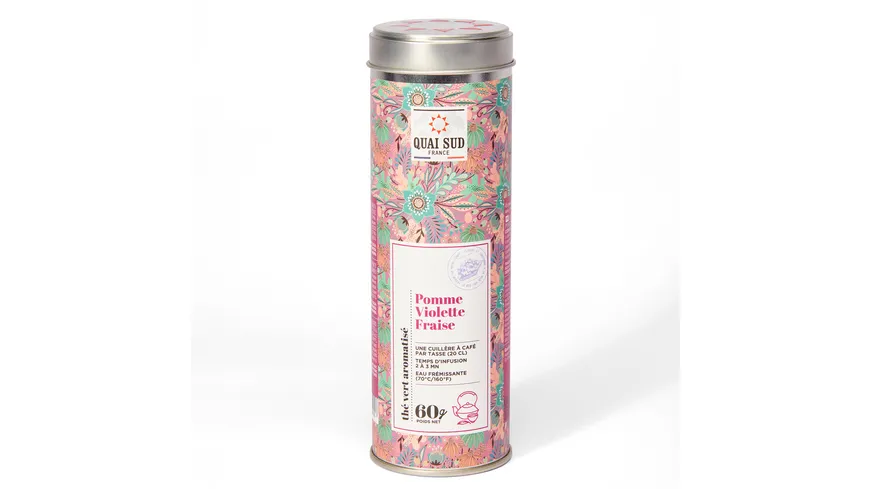 Quai Sud Grüner Tee mit Apfel-Veilchen-Erdbeere 250 g