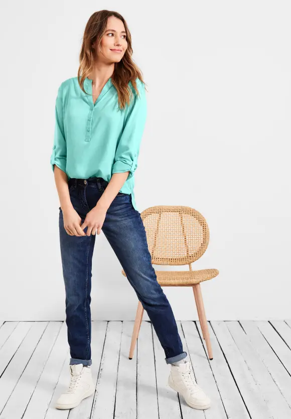 CECIL Bluse in Unifarbe