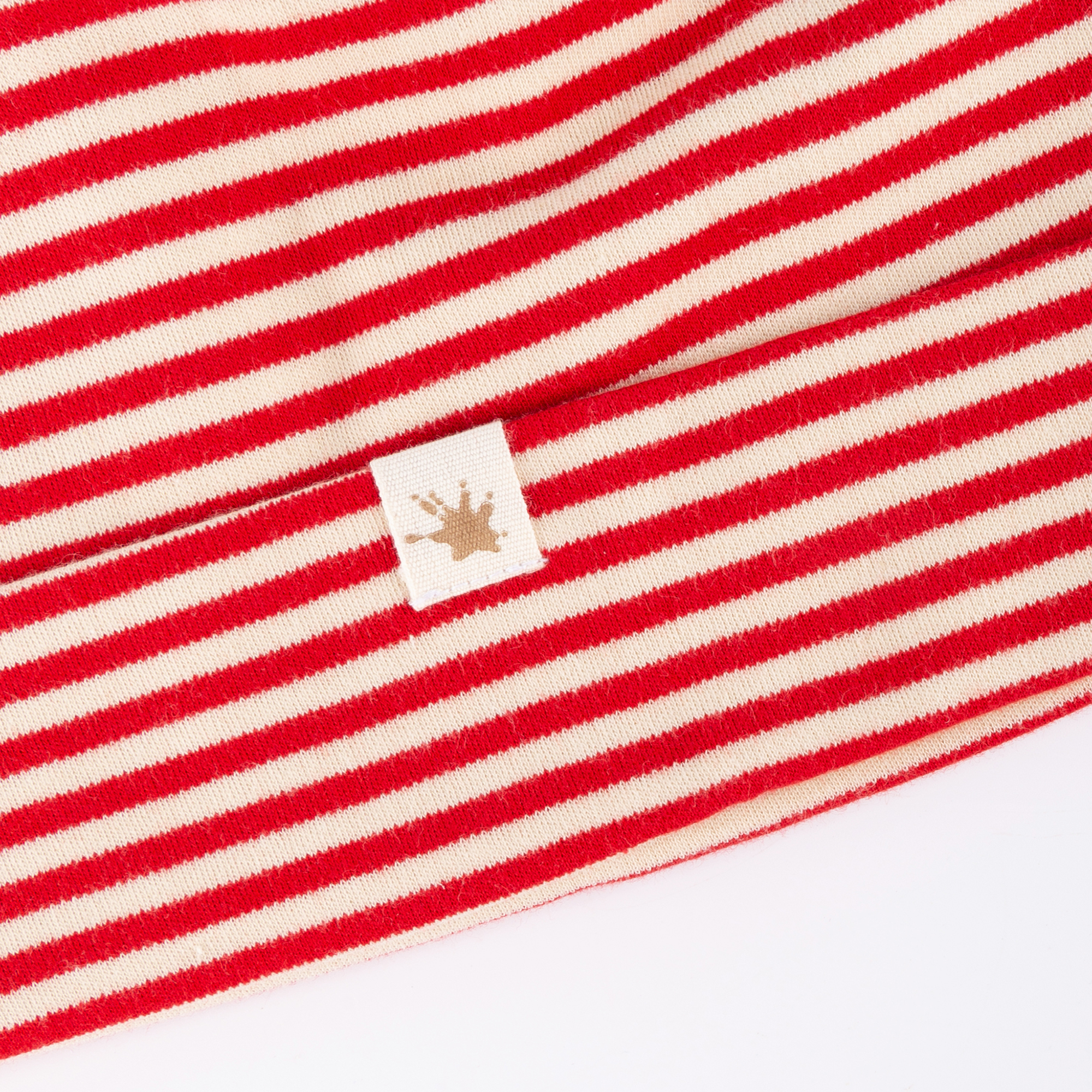 Kinder Ringel Mütze, rot-weiß