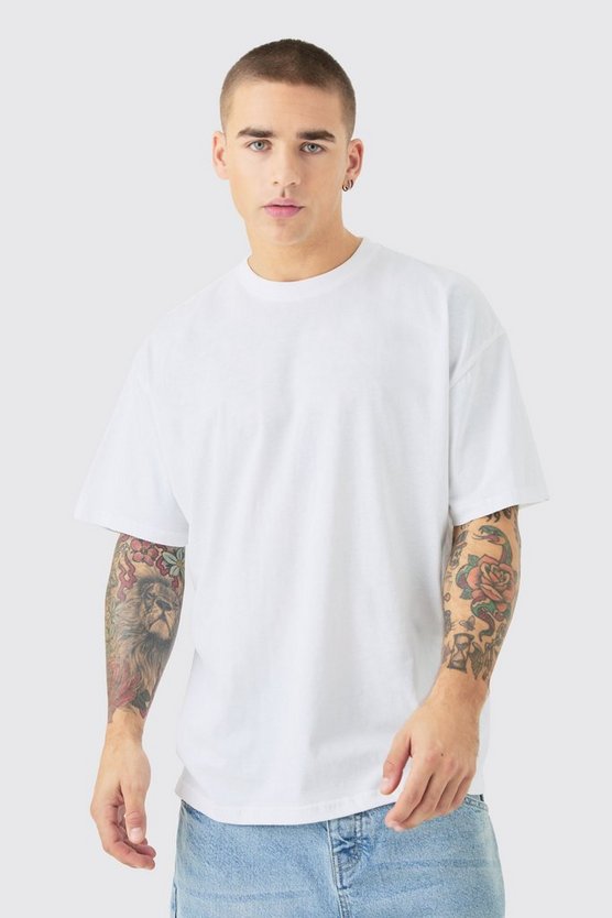Oversize T-Shirt mit Text-Print