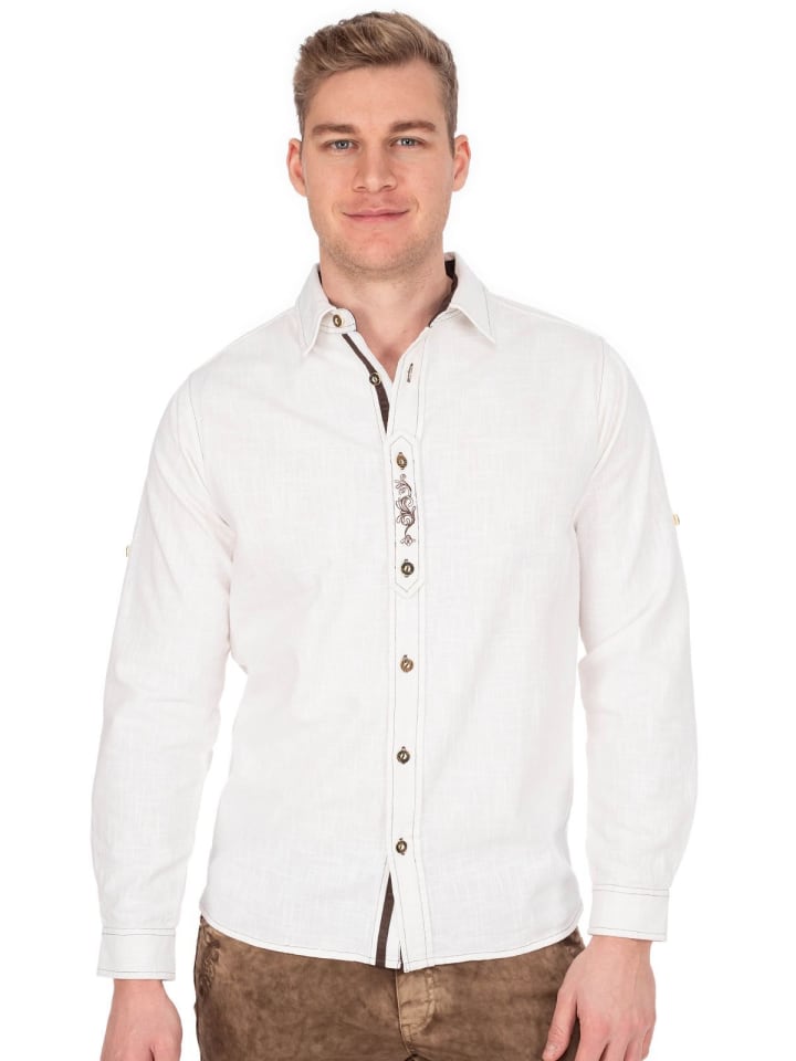 Hangowear Hemd ALOIS in weiß günstig kaufen